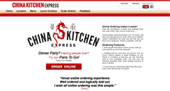Desktop Screenshot of chinakitchenexpress.com